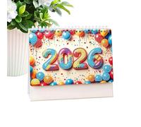 Calendario da Scrivania | Calendari Creativi con Pittura Strass | Planner a Fogli Mensile 2026 per Casa Scuola Ufficio | Famiglia Insegnanti Scrivania Amici Interno