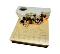 Calendario da scrivania, calendario 3D 2026 | Planner con luce a LED in carta intagliata per appunti artistici per vacanze, tutti i giorni, inaugurazione della casa, studenti, Natale, camera da letto