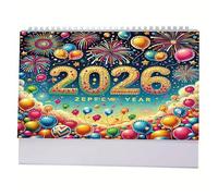 Calendario Da Scrivania | Calendario Con Strass Arte 2026 Agenda Per Scrivania | Per Decor Casa Per Natale Camera Famiglia Insegnante Bambini Scuola Pianificazione Ufficio Festa