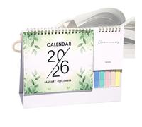 Calendario da scrivania, calendario da tavolo 2026 mensile da gennaio a dicembre, calendario da tavolo con design da 12 mesi, blocco di carta spessa, delle cose da per casa ufficio