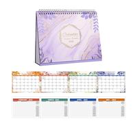 Calendario da scrivania, calendario da tavolo a spirale, calendario in piedi, calendario capovolto con pagina, calendario mensile mensile in carta spessa, calendario da tavolo creativo mensile 2025