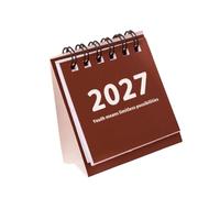 Calendario da scrivania compatto 2027, planner da tavolo per visualizzazione della data, appunti scritti a mano e pianificazione giornaliera da scrivania
