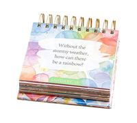 Calendario da scrivania con citazioni ispiratrici, calendario giornaliero con parole ispiratrici, pagina 365 giorni, per casa, scrivania per insegnanti, dormitorio per studenti, sala