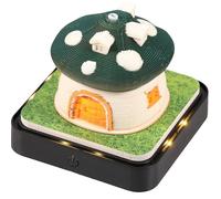 Calendario da scrivania con luci a LED, calendario 2026, 3D, carta per appunti creativa, 3D, conto alla rovescia, calendario intaglio regalo, decorazione per desktop (funghi verdi)