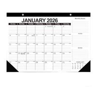 Calendario da scrivania da ufficio 2026 da gennaio a giugno 2027(1) | Ideale per ufficio, casa, scuola, tiene traccia delle scadenze, mantiene le squadre organizzate, per opzioni di montaggio