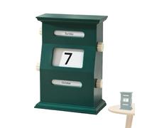 Calendario da scrivania - di data in stile vintage, decorazione da scrivania decorativa | per decorare il posto di lavoro, gli interni, lo studio, la struttura del tavolo