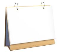 Calendario da scrivania fai da te, vuoto, 30 fogli (21,3 x 7,1 x 17,7 cm), ricaricabile per disegnare, pianificare, esporre foto e molto altro ancora