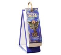 Calendario Da Scrivania, Funzionalità Di Design Visivo Artistico, 18,2x8,7x6 Cm, Pianificatore Di Pittura A Olio 2026, Calendario Da Tavolo In Piedi, Pagine Con Data Facile Da Aprire, Per Il Luogo Di