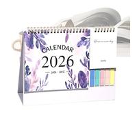 Calendario da scrivania | Jan-Dic 2026 - Sottomano da tavolo, 12 mesi, con blocco di carta spessa e lista delle attività per ufficio per casa, appartamento e pianificazione 'ufficio