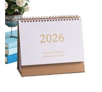 Calendario da scrivania mensile - 2026 Agenda mensile in carta per la scrivania - Organizzatore decorativo per la pianificazione della data Uso quotidiano Studente Insegnante Manager Studio Ufficio