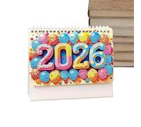 Calendario Da Scrivania Mensile | Calendari Piccoli Con Cristalli | Agenda Ribaltabile 2026 Mensile Per Donne | Insegnanti Famiglia Amici Scuola Ufficio Casa