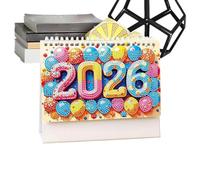 Calendario Da Scrivania Mensile | Calendari Piccoli Con Cristalli | Agenda Ribaltabile 2026 Mensile Per Donne | Insegnanti Famiglia Amici Scuola Ufficio Casa
