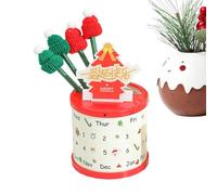 Calendario Da Scrivania Natalizio | Girevole Multifunzionale Decorazione Rustica Per La Casa,Organizzatore Per Penne Da Scrivania,Per Studente Segretario Scuola Casa Biblioteca Studio Consulente