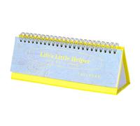 calendario da scrivania orizzontale 2026, mini planner 12 mensili per uffici e casa, stampa fronte/retro, data e programma, elegante decorazione da scrivania