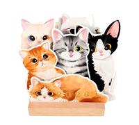 Calendario da scrivania per gatti 2026,Pianificatore per 12 - Calendario per animali, per ufficio hotel comodino assistenti esecutivi freelancers studenti