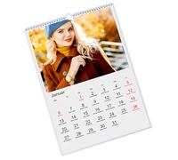 Calendario da scrivania personalizzabile - Formato A4 Verticale - Calendario fotografico con foto personalizzata - Calendario da parete fotografico personalizzato