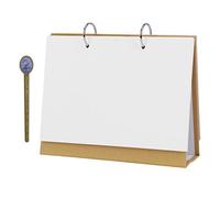 Calendario da scrivania verticale in carta kraft vuoto calendario da tavolo fai da te, calendario mensile da scrivania, per la casa, l'ufficio, il ristorante, l'album da colorare creativo