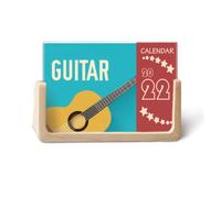 Calendario da tavolo 2022 con motivo "Guitar Music Illustrate", 12 mesi