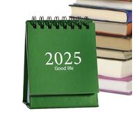 Calendario da tavolo 2025, Calendario da tavolo, calendario da con rotazione delle pagine a 360 gradi, sfogliabile fronte-retro per aula, calendario portatile, da scrivania, casa sc