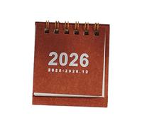 Calendario da tavolo 2026, doppia bobina, 18 mesi, da luglio 2025 a dicembre 2026, per Plan Organizer Desktop Planner