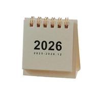 Calendario da tavolo 2026, doppia bobina, 18 mesi, da luglio 2025 a dicembre 2026, per Plan Organizer Desktop Planner