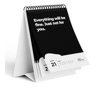 Calendario da tavolo 2026 in inglese | 52 settimane con 52 frasi immotivanti che sogni non la tua vita, ma tieni la tua bocca divertente idea regalo per ufficio (nero 2026, A6)