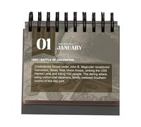 Calendario Da Tavolo 2026 - Storia 'educazione, Agenda Mensile Con Rilegatura A, Tracker Con Data A Fogli Mobili, Registro Cronologico Della Registrazione Giornaliera Del Patrimon