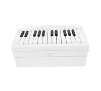 Calendario da tavolo a 25 tasti, design Plastix di alta qualità, batteria agli ioni di litio da 1000 mAh per gli appassionati di musica, melodie deliziose, compatto e leggero, scelta ideale (bianco)