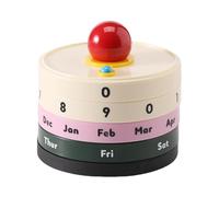 Calendario da tavolo Calendar With Rotating Feature Perfect For Adding Personality To Workspaces Forniture per ufficio(Contrast red balls)