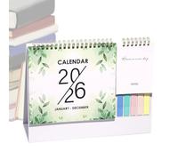 Calendario da tavolo - Calendario da tavolo Gennaio-Dicembre 2026 | Grandi a righe per lista delle cose da, organizzazione per ufficio a casa, casa e scuola