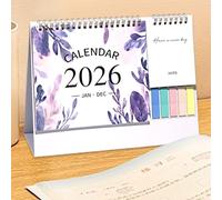 Calendario da Tavolo - Calendario Per Scrivania Gen-Dic 2026,Grandi Rigati Con Cose Da E Blocco Agenda Articoli Per Ufficio Per Organizzare Scuola Ufficio E Casa