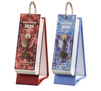 Calendario da tavolo con pittura a olio - Agenda giornaliera 2026 per lavoro, studio e casa, calendario artistico a fogli mobili da 365 giorni con opere d'arte ispiratrici per la scrivania 'uffici