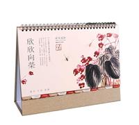 Calendario da tavolo con pittura cinese 2026, calendario da tavolo lunare, ornamento da tavolo, blocco note mensile, organizza il tuo spazio, elegante decorazione da tavolo(3)