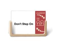 Calendario da tavolo con scritta "Don't Step On Black Symbol Pattern 2022", 12 mesi