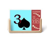 Calendario da tavolo con scritta "Peace Jupiter Spade 3 Poker 2022", 12 mesi