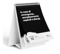 Calendario da tavolo demotivante italiano 2026 | 52 settimane con 52 frasi immotivanti che sogni non la tua vita ma tieni la tua bocca divertente idea regalo per ufficio, colleghi (nero 2026, A6)