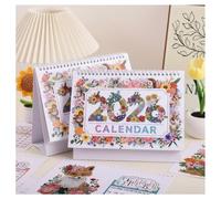 Calendario Da Tavolo Fai Te Con Pittura A Diamante 2026, 12 Design Mensili Unici Ed Esperienza Di Te, Scrivania Rilegatura Spirale, Artigianato Fatto Mano Per Ufficio E Regalo(2PCS)