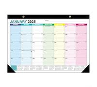 Calendario da tavolo funzionale 2025, 18 mesi, da luglio 2025 a dicembre 2026, perfetto per organizzare le attività quotidiane (multicolore)