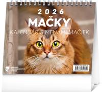 Calendario da Tavolo Gatti 2026 con nomi di gatti