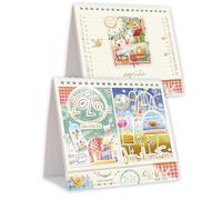 Calendario da Tavolo Goccioline Piramide By Akena Anno 2026 16,5x14,5cm. GO26PI