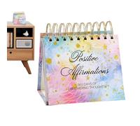 Calendario da tavolo Ispirando - Planner di preventivi positivi di 365 giorni, calendario perpetuo a tavolo pieghevole | decorazione per ufficio in piedi edificante, donne, organizzatore di giorni di