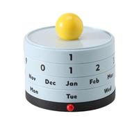 Calendario da tavolo mensile Calendar With Rotating Feature Perfect For Adding Personality To Workspaces Accessori per receptionist(Blue yellow ball)
