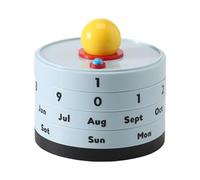 Calendario da tavolo mensile Calendar With Rotating Feature Perfect For Adding Personality To Workspaces Accessori per receptionist(D)
