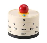 Calendario da tavolo mensile Calendar With Rotating Feature Perfect For Adding Personality To Workspaces Accessori per receptionist(C)
