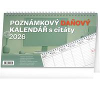 Calendario da tavolo Note Fiscale con Citazioni 2026
