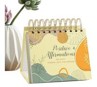 Calendario da tavolo pieghevole in piedi - Agenda mensile per uso quotidiano, scrivania compatta Doodle | Calendario affermativo positivo quotidiano, attrazione legislativa, consapevolezza, motivatio