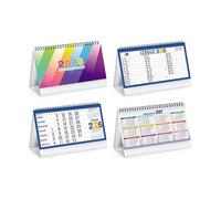 Calendario da tavolo scrivania uffico Olandese 2026 santi e lune festività internazionali cm19x45 (Swedish Table)
