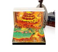 Calendario da ufficio 3D 2026 - Agenda settimanale 52 settimane con blocco note 2026 - agenda eventi con carta per appunti, decorazione per casa, ufficio, scuola, Ringraziamento, Natale