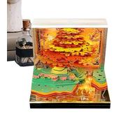 Calendario da ufficio 3D 2026, agenda settimanale 52 settimane con blocco note 2026, pianificatore di eventi con carta note decorative per casa, ufficio, scuola, ringraziamento Natale