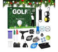 Calendario d'Avvento Conto alla Rovescia Set Golf con Riparatore Divot | Countdown di 24 Giorni per le Feste Per Uomini Donne Adulti Ragazzi Principianti Appassionati Padri Figli
